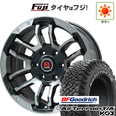 【新品国産車用 6穴139.7車】 夏タイヤ ホイール4本セット 265/65R18 BFグッドリッチ オールテレーンT/A KO3 RWL ビッグウエイ B-LUGNAS FRD 18インチ