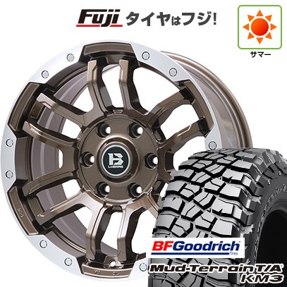 GEOLANDAR - 【新品国産車用 6穴139.7車】 夏タイア 車輪４本仕掛ける 285/65R18 BF好ましい金持ち マッドテレーンT/A KM3 ビッグウエイ B-LUGNAS FRD  18in 夏タイヤ、ホイールセット-自動車