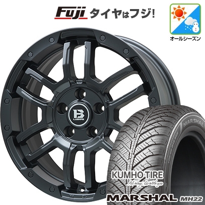 【新品国産車用5穴114.3】 | オールシーズンタイヤ ホイール4本セット | 235/55R18 | マーシャル MH22(限定) | ビッグウエイ B-LUGNAS FRD | 7.5J 18インチ