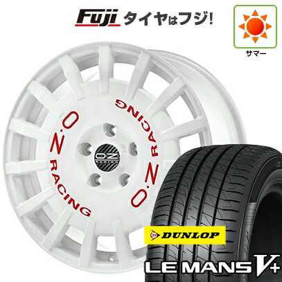 【新品国産車用5穴114.3】 | 夏タイヤ ホイール4本セット | 225/40R18 | ダンロップ ルマン V+(ファイブプラス) | OZ ラリーレーシング | 8J 18インチ