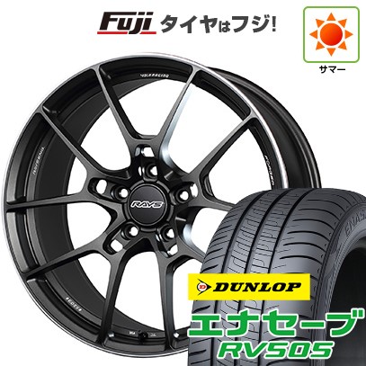 【新品国産車用 5穴114.3車】 夏タイヤ ホイール4本セット 225/45R18 ダンロップ エナセーブ RV505 RAYS レイズ ボルクレーシング G025 18インチ