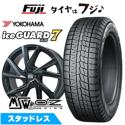 新品 輸入車用 ボルボ（V90 クロスカントリー） スタッドレスタイヤ ホイール4本セット 235/50R19 ヨコハマ アイスガード7 セブンIG70 MSW 80 19インチ