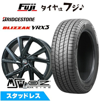 【新品】輸入車用 ボルボ（V90 クロスカントリー） スタッドレスタイヤ ホイール4本セット 235/50R19 ブリヂストン ブリザック VRX3 MSW 80 19インチ