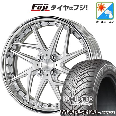 【新品】オーラ オールシーズンタイヤ ホイール4本セット 205/50R17 クムホ マーシャル MH22(限定) WORK ワーク リザルタード メッシュ2 17インチ