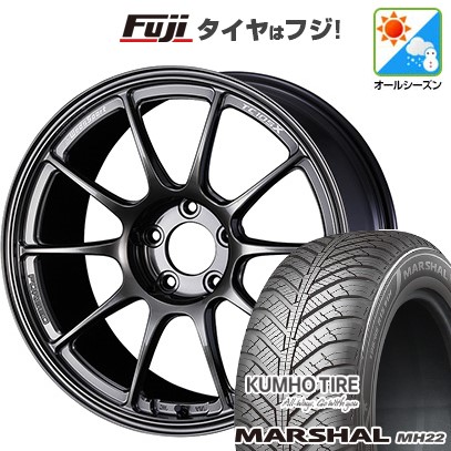 新品国産車用 5穴100車 オールシーズンタイヤ ホイール4本セット 205/50R17 クムホ マーシャル MH22(限定) WEDS ウェッズスポーツ TC-105X フォージド 17インチ