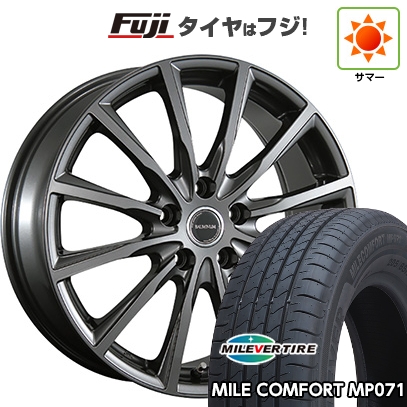【新品国産車用5穴114.3】 | 夏タイヤ ホイール4本セット | 205/65R15 | ミレバー ミレコンフォート MP071(限定) | ブリヂストン バルミナ AR12 | 6J 15インチ