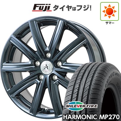 【新品】フリード 5穴/114 夏タイヤ ホイール4本セット 195/55R16 ミレバー ハーモニック MP270(限定) テクノピア アフロディーテ MZ 16インチ