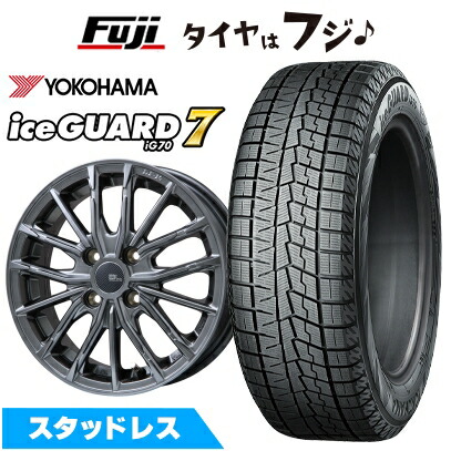 【新品】フィット スタッドレスタイヤ ホイール4本セット 185/60R15 ヨコハマ アイスガード7 セブンIG70 ブランドルライン DF-10M 15インチ