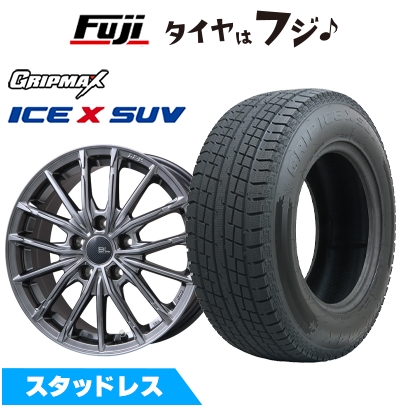 【新品国産車用 5穴114.3車】 スタッドレスタイヤ ホイール4本セット 235/60R18 グリップマックス アイスX SUV BSW(限定) ブランドルライン DF-10M 18インチ