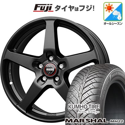 【新品国産車用 5穴114.3車】 オールシーズンタイヤ ホイール4本セット 205/60R16 クムホ マーシャル MH22(限定) MOMO モモ ファイブ 16インチ