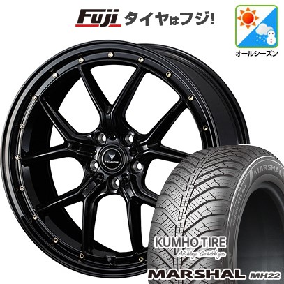 新品国産車用 5穴114.3車 オールシーズンタイヤ ホイール4本セット 225/45R18 クムホ マーシャル MH22(限定) WEDS ウェッズ ノヴァリス アセット S1 18インチ