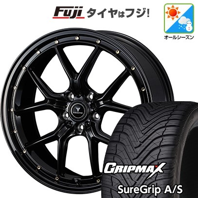 【新品国産車用 5穴114.3車】 オールシーズンタイヤ ホイール4本セット 225/45R18 GRIPMAX シュアグリップA/S(限定) ウェッズ ノヴァリス アセット S1 18インチ