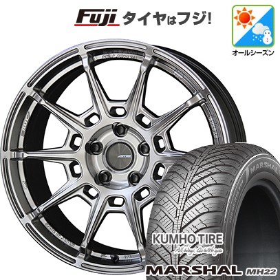 新品国産車用 5穴114.3車 オールシーズンタイヤ ホイール４本セット 235/55R18 クムホ マーシャル MH22(限定) 共豊 ガレルナ レフィーノ 18インチ