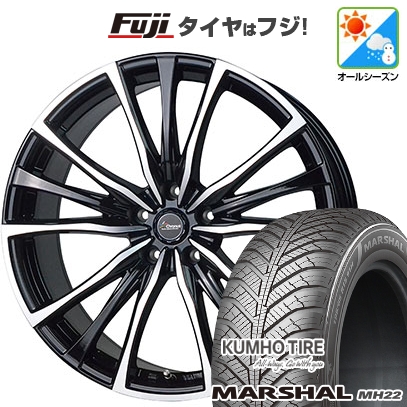 KUMHO - 【新品国産車用5穴114.3】 | オール時期タイア 車輪4本仕掛ける | 215/65R16 | クムホ マーシャル MH22(押さえる) | クロノス CH-110 | 6.5J 16in 車、バイク、自転車-タイヤ、ホイール-オールシーズンタイヤ、ホイールセット