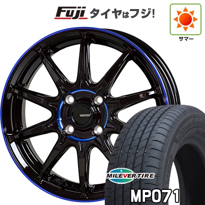 【新品国産車用4穴100】 | 夏タイヤ ホイール4本セット | 185/65R15 | ミレバー ミレコンフォート MP071(限定) | ホットスタッフ ジースピード P-05R | 15インチ