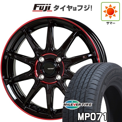【新品国産車用4穴100】 | 夏タイヤ ホイール4本セット | 185/65R15 | ミレバー ミレコンフォート MP071(限定) | ホットスタッフ ジースピード P-05R | 15インチ