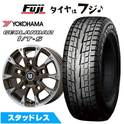 GEOLANDAR I/T-S G073 - 【新品】アルファード/ヴェルファイア等 スタッドレスタイヤ 銀輪4本仕かける 215/65R16 ヨコハマ ジオランダー I/T-S G073 B-LUGNAS BRD 16in