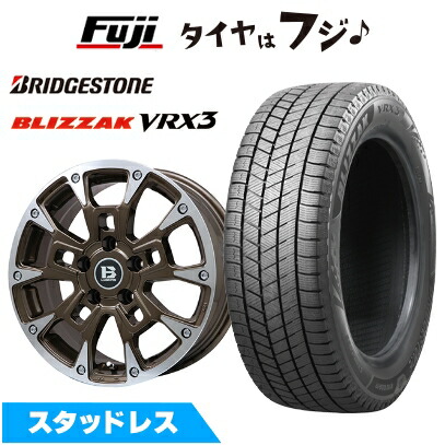 【新品】アルファード/ヴェルファイア等 スタッドレスタイヤ ホイール4本セット 215/65R16 ブリヂストン ブリザック VRX3 ビッグウエイ B-LUGNAS BRD  16インチ