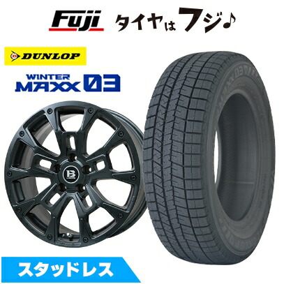 新品 国産車用 5穴114.3車 スタッドレスタイヤ ホイール4本セット 225/50R18 ウインターマックス03 WM03 ビッグウエイ B-LUGNAS BRD 18インチ