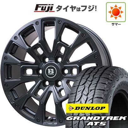 【新品】プラド 夏タイヤ ホイール４本セット 275/55R20 ダンロップ グラントレック AT5 ビッグウエイ B-LUGNAS BRD  20インチ