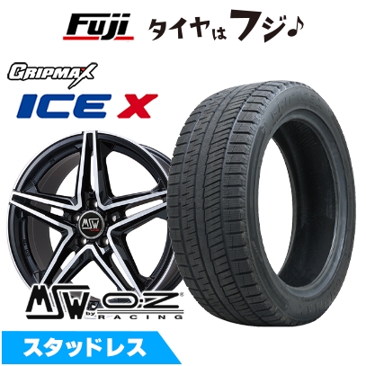 【新品】輸入車用 MINI（F54） スタッドレスタイヤ ホイール4本セット 225/40R18 GRIP MAX アイスX BSW ブラックサイドウォール(限定) MSW 31 18インチ
