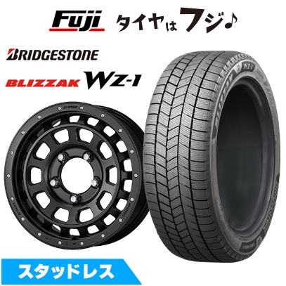 【新品】ジムニー スタッドレスタイヤ ホイール4本セット 175/80R16 ブリザック WZ-1 クラッグ ティーグラビック SHADOW EDITION 限定 5.5J 16インチ