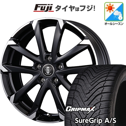 【新品国産車用5穴114.3】 | オールシーズンタイヤ ホイール4本セット | 225/45R18 | グリップマックス Sure Grip AS | MZ-GROW C52S 18インチ