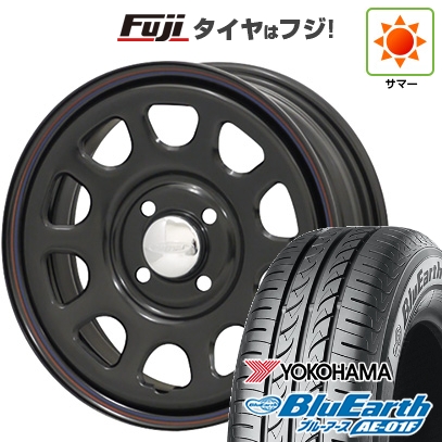 【新品国産車用4穴100】 | 夏タイヤ ホイール4本セット | 185/70R14 | ヨコハマ ブルーアース AE-01F | モリタ デイトナズ | 6J 14インチ