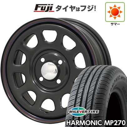 【新品国産車用4穴100】 | 夏タイア 銀輪4本仕掛ける | 175/65R14 | ミ生き肝 ハーモニック MP270(押さえる) | モリタ デイトナズ | 6J 14in