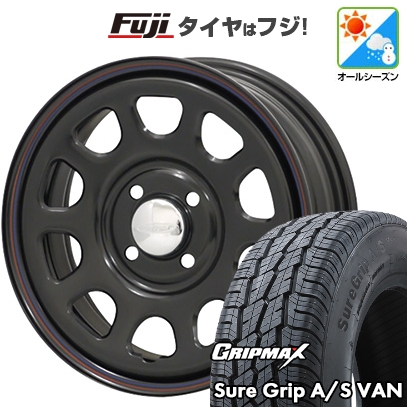 新品 プロボックス/サクシード(160系) | オールシーズンタイヤ ホイール4本セット | 155R14C 88/86T | シュアグリップ A/S Van | モリタ デイトナズ | 14インチ