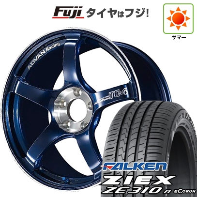【新品国産車用5穴114.3】 | 夏タイヤ ホイール4本セット | 225/40R18 | ジークス ZE310R エコラン(限定) | ADVAN Racing TC-4 SE 18インチ