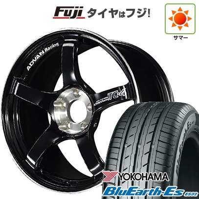 BluEarth - 【新品国産車用5穴100】 | 夏タイア 車輪4本仕掛ける | 225/40R18 | ヨコハマ 青碧地びた ES32 | ヨコハマ アドバンレーシング TC-4 SE | 8.5J 18in 車、バイク、自転車-夏タイヤ、ホイールセット