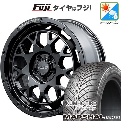 新品国産車用 5穴114.3車 オールシーズンタイヤ ホイール4本セット 235/55R18 クムホ マーシャル MH22 オールシーズン(限定) RAYS デイトナ M9+ 18インチ