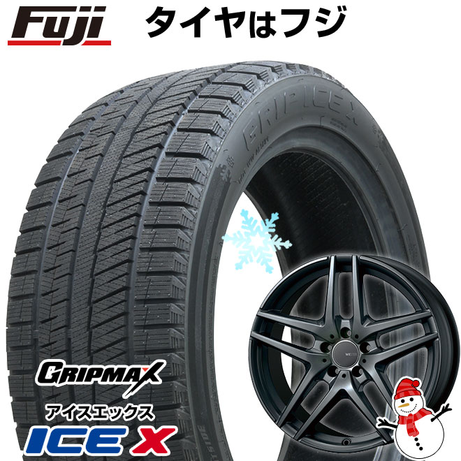 【新品】輸入車用 ベンツGLA（X156） スタッドレスタイヤ ホイール4本セット 235/50R18 グリップマックス アイスX BSW(限定) モンツァ ウェスター S05 18インチ