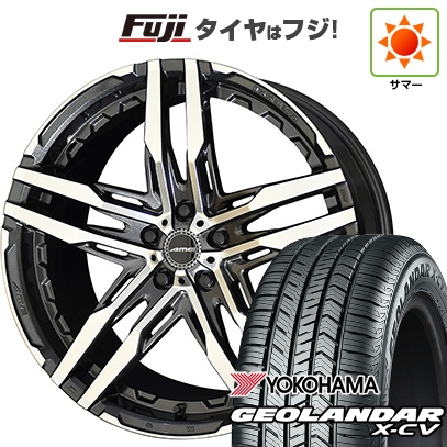 GEOLANDAR - 【新品国産車用5穴114.3】 | 夏タイア 車輪4本仕掛ける | 225/45R19 | ヨコハマ ジオランダー X-CV G057 | 共豊 シャレン RG | 8.5J 19in 夏タイヤ、ホイールセット-自動車