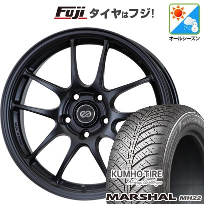 【新品国産車用 5穴114.3車】 オールシーズンタイヤ ホイール4本セット 215/50R17 クムホ マーシャル MH22(限定) ENKEI エンケイ PF01 17インチ
