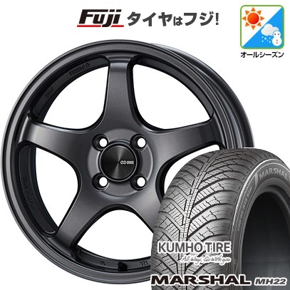KUMHO - 【新品国産車用 5穴114.3車】 オール時期タイア 車輪4本仕掛ける 205/50R17 クムホ マーシャル MH22(押さえる) ENKEI エンケイ PF05 17in 自動車-タイヤ、ホイール