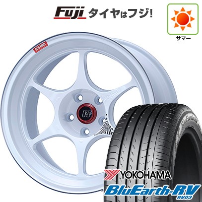 【パンク保証付き】【新品国産車用 5穴114.3車】 夏タイヤ ホイール4本セット 225/50R18 ヨコハマ ブルーアース RV-03 ENKEI エンケイ PF06 18インチ