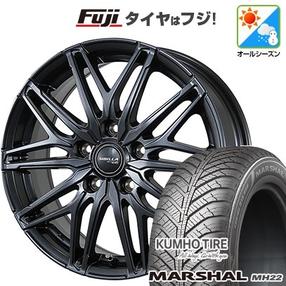 【新品国産車用 5穴114.3車】 オールシーズンタイヤ ホイール4本セット 205/60R16 クムホ マーシャル MH22(限定) トピー シビラ NEXT W45 16インチ