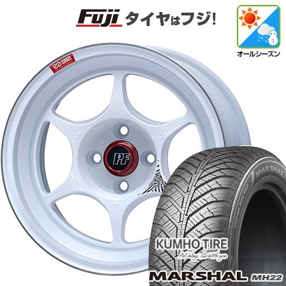 【新品国産車用 4穴100車】 オールシーズンタイヤ ホイール4本セット 195/55R16 クムホ マーシャル MH22(限定) ENKEI エンケイ PF06 16インチ