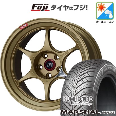 【新品国産車用 5穴114.3車】 オールシーズンタイヤ ホイール4本セット 235/55R18 クムホ マーシャル MH22 オールシーズン(限定) ENKEI エンケイ PF06  18インチ