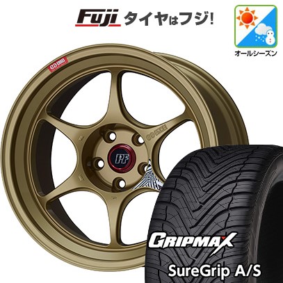 【新品国産車用 5穴100車】 オールシーズンタイヤ ホイール4本セット 225/40R18 GRIP MAX シュアグリップ オールシーズン(限定) ENKEI エンケイ PF06  18インチ