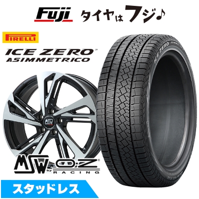 ICE ASIMMETRICO - 新品 インポート車用 ボルボ（V40 クロスカントリー） スタッドレスタイヤ 銀輪４本仕かける 225/50R17 ピレリ アイスゼロアシンメトリコ MSW 60 17in