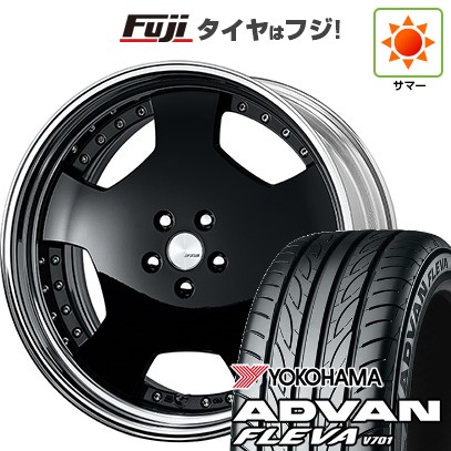 【新品国産車用 5穴114.3車】 夏タイヤ ホイール4本セット 225/35R20 ヨコハマ アドバン フレバV701 WORK ワーク ランベック LDZ 20インチ