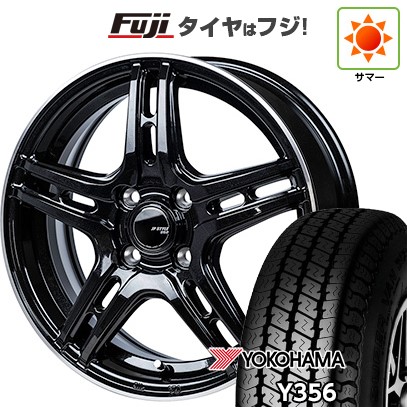 【新品 軽自動車】軽トラ 軽バン 夏タイヤ ホイール4本セット 145/80R12 80/78N ヨコハマ Y356 モンツァ JPスタイル R52 12インチ
