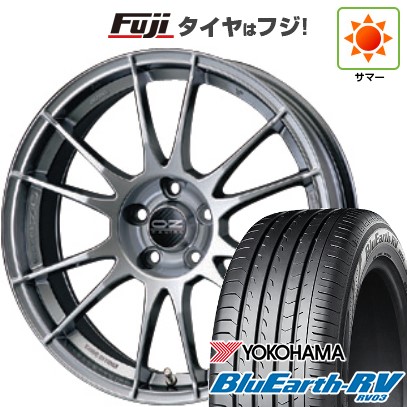 【パンク保証付き】【新品国産車用 5穴100車】 夏タイヤ ホイール4本セット 225/55R18 ヨコハマ ブルーアース RV-03 OZ ウルトラレッジェーラ 18インチ