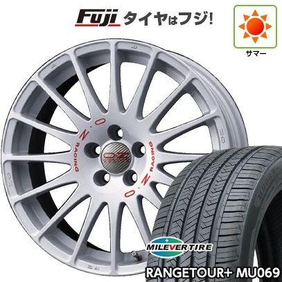 【新品国産車用 5穴114.3車】 夏タイヤ ホイール4本セット 235/50R18 ミレバー レンジツアープラスMU069（限定） OZ スーパーツーリズモ WRC 18インチ