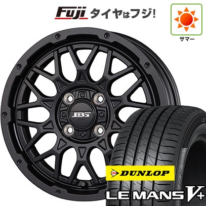 新品 ソリオ ハスラー 夏タイヤ ホイール４本セット 165/70R14 ダンロップ ルマン V+(ファイブプラス) コーセイ ボトムガルシア シャドウバーツ 14インチ