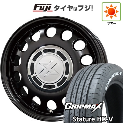 【新品 軽自動車】軽トラ 夏タイヤ ホイール４本セット 145/80R12 80/78Q スタチャー HC-V RWL（限定） コスミック クロスブラッド スティール 12インチ