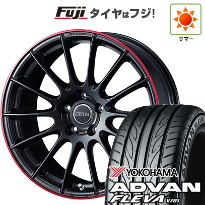 ADVAN - 【新品国産車用 5穴100車】 夏タイア 車輪4本仕掛ける 215/40R18 ヨコハマ 居住地ヴァン フレバV701 WEDS ウェッズ 11R 11R 18in 自動車-夏タイヤ、ホイールセット-タイヤ、ホイール